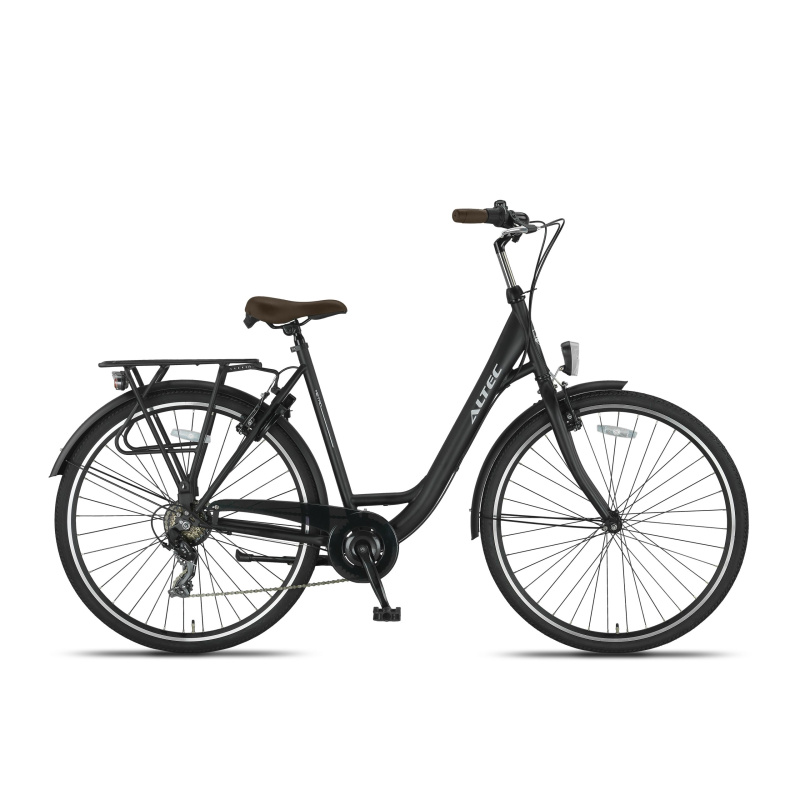 Altec Metro 28 inch Damesfiets 49cm Mat Zwart