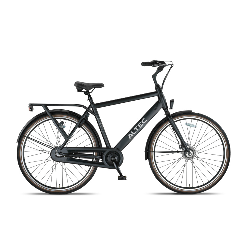 Altec Manta 28 inch Herenfiets N-3 Mat Zwart 55cm