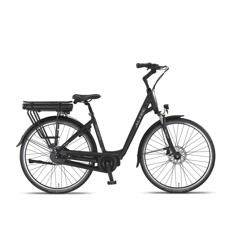 2E KANS Altec Atlanta E-bike 518Wh N-7 Middenmotor Mat Zwart HYD - M80 - 80Nm - *279408*