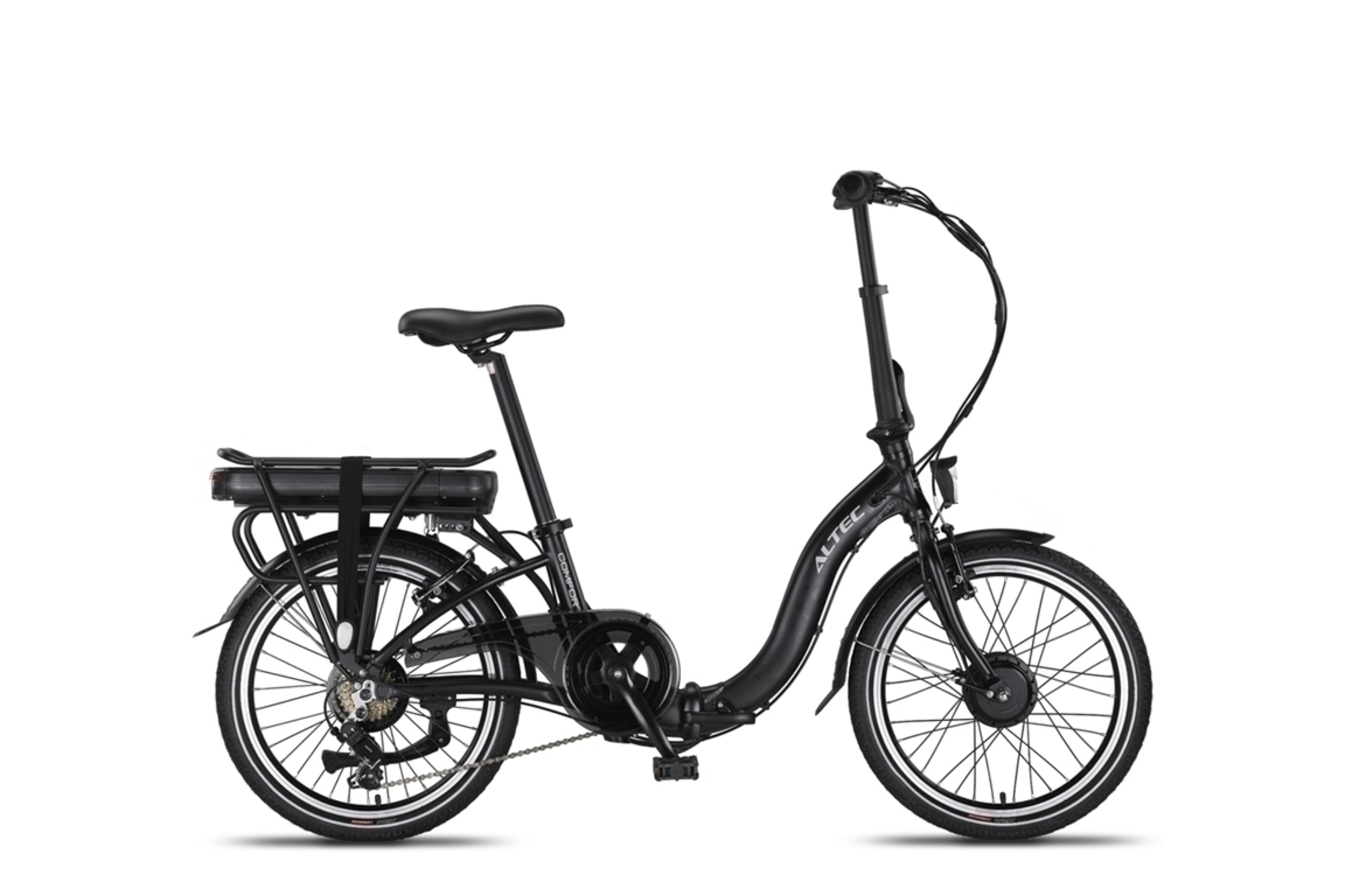 2E KANS Altec Comfort E-bike Vouwfiets 20 inch 7-spd. 518Wh Mat Zwart *278493*