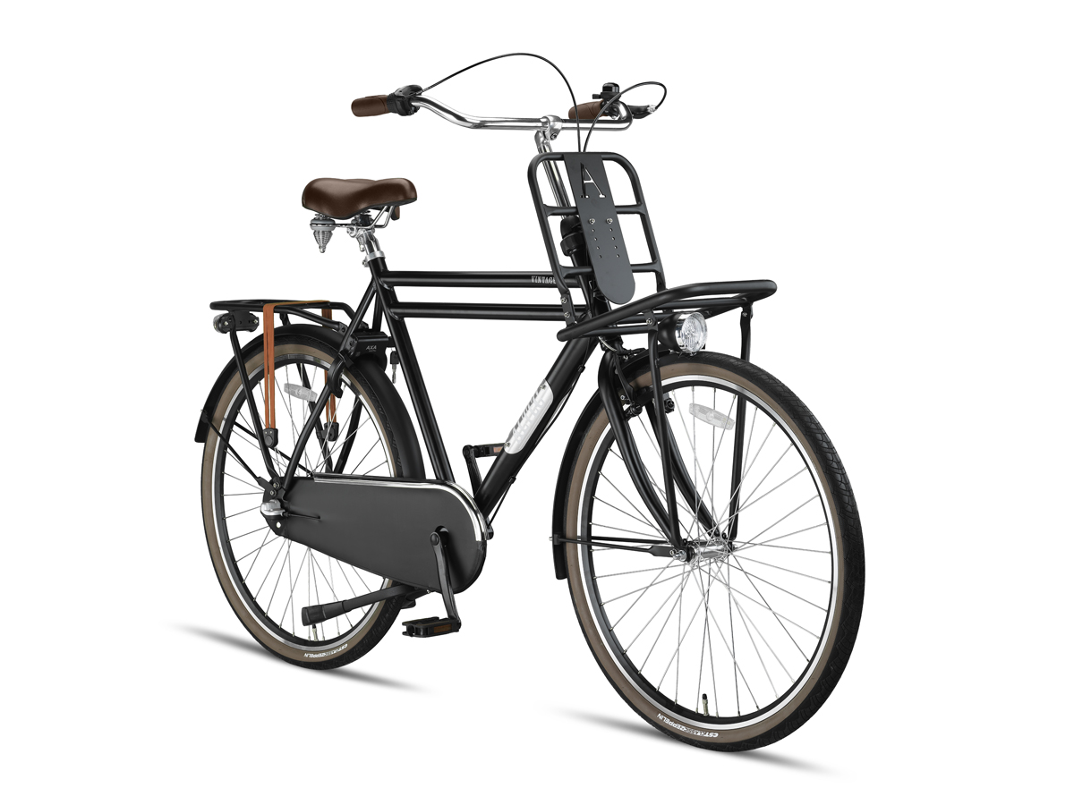 2E KANS Altec Vintage 28inch Transportfiets N-3 Heren 61cm Mat Zwart *** ACTIE *** *283792*