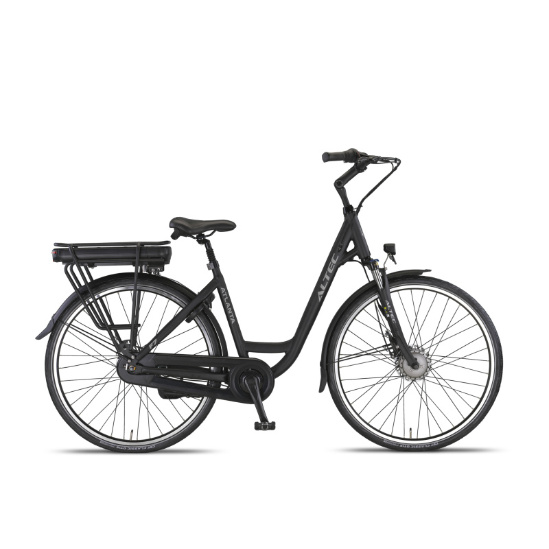 Altec Atlanta E-bike 28 inch 49 cm 518Wh N-7 Voorwielmotor RLR Mat Zwart -M108 - 30Nm - *Accu 800039* Lader 800040*