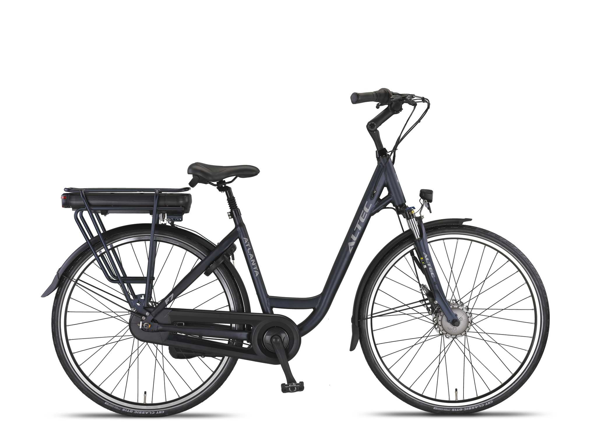 Altec Atlanta E-bike 28 inch 49 cm 518Wh N-7 Voorwielmotor RLR Midnight Blue - M108 - 30Nm - *Accu 800039* Lader 800040*