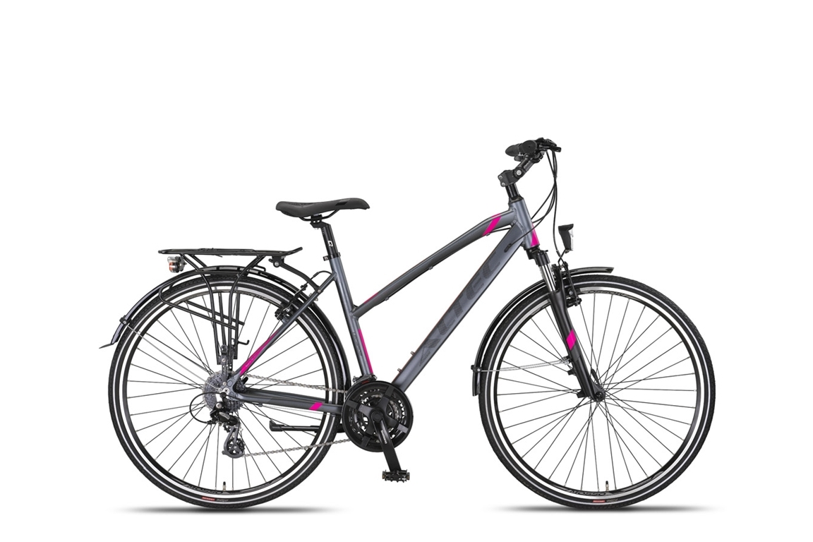 Altec Legarda (CT) LSM 28 inch Damesfiets V-Brakes 24 Versn. Antraciet/Pink*VASTE LAGE PRIJS ***