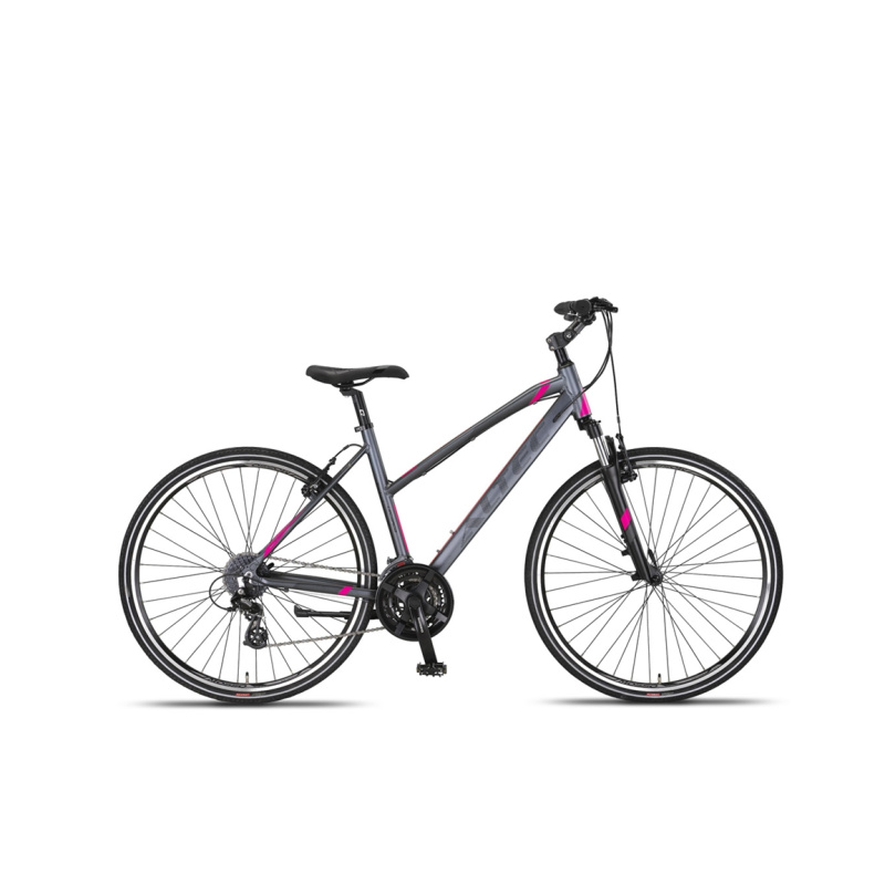 Altec Legarda Trekking V-Brakes Dames 28 inch Antraciet/Pink *** VASTE LAGE PRIJS ***